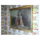 Lemmon gold framed Victorian litho