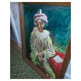 Clown oil on board