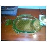 Green Depression fish dish