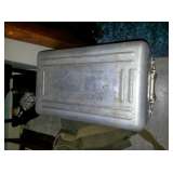 US military steel storage trunk