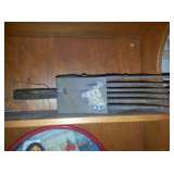 Early metal & wood cranberry scoop