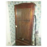 etched door gun cabinet