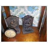 Brass Thinker bookends