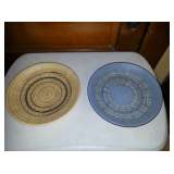 Mid Century pottery bowls plates