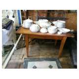 Early pine base with breadboard top