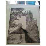 Signed & numbered wood cut