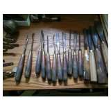 Lot of chip carving tools