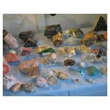tables full on minerals