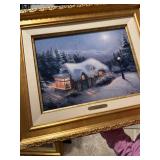 kinkade silent night gallery print s/n