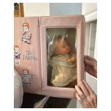 tiny Thumbelina doll with case 