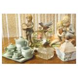 HCE006  Narco Porcelain Figurines, Snow Globe, Mini Tea Set & More!