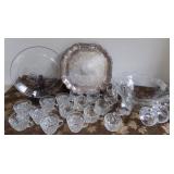 HCE047 Punch Bowl Set, Glasses and Serving Trays