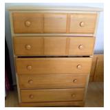 HCE056 Five Drawer Wooden Dresser