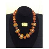 HFJ007 Beautiful Resin and Lucite Necklace