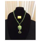 HFJ016 Beautiful Jade Beaded Necklace