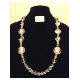 HFJ033 Another Crystal & Blown Glass Necklace