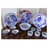 ADK005 Oriental Porcelain Platters, Bowls & Teacups