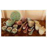 ADK007 More Vintage Oriental Ceramicware - Tea Set, Spoons & More
