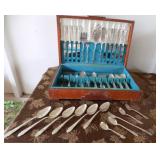 ADK010 Simon & George Rogers 84-Piece Sterling Silver Flatware & More
