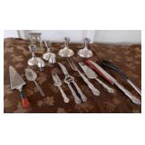 ADK016 Sterling Silver Candlesticks, Wittnauer Desk Clock & More