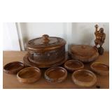 ADK025 Wooden Bowls, Figurine and More!