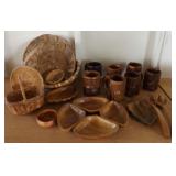 ADK026 Wooden Tiki Mugs, Baskets and More!