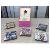 KEB014 Nintendo DS Case and Five DS Games