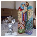 IET028 Oleg Cassini Crystal Cross & Jim Shore "Blessed Family"  