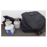 IET052 Generator and Propane Gas Tanks