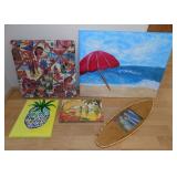 IET079 Hawaiian Print Wall Décor