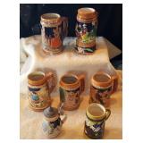 JHA003 Vintage German Ceramic Beer Steins/Mugs Japan Lot #2