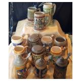 JHA006 Vintage German Ceramic Beer Steins/Mugs Japan Lot #5