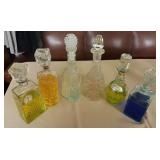 JHA015 Vintage Glass Bottle Liquor Decanters Spirits  #3