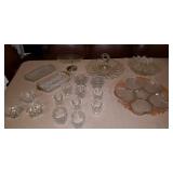 JHA029 Vintage Crystal Cut Glass Dessert Servers & More