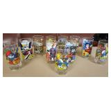 JHA045 Vintage Smurf, Muppet, Superman Promo Glasses