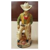 JHA069 Vintage Jim Beam Liquor Bottle - Cowboy
