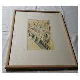 APC013 Framed Spider Lily Graphic Print