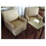 APC030 Pair of Highback Chairs & Mirror Plant Stand