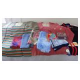 APC057 Hapi Coat, Korean Coat, Ellen Tracy Blouse & Scarves