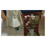 APC059 Lamp, Tapestry Wall Hanging and Cloth
