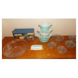 APC078 Vintage Pyrex, Fire King & Etched Serving Dish