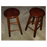 APC302 Pair of Solid Wood Stools