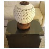 HPT002 Unique Ceramic Lamp, Vintage Tansu Chest, Mystery Items