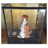HPT017 Vintage Japanese Seven Hats Dancer Geisha, Glass Case