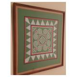 HPT037 Framed Hmong/Laotian Embroidered Textile Art