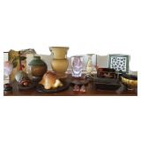HPT039 Wood, Ceramic Vases, Turtles, Mortar & Pestle, Irana Tile