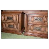 EBC015 Set of Two Wooden Night Stands