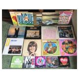 EBC023 Various 33 and 45 Vinyl LP Records