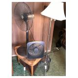 EBC025 Fans, End Table and Floor Lamp