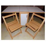 EBC045 Rolling Folding Table with Chairs